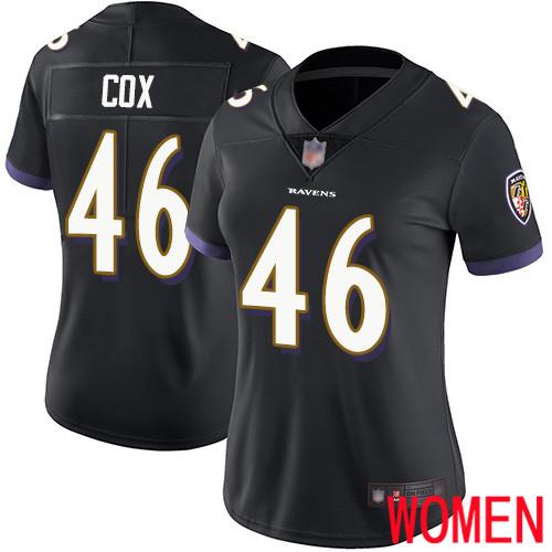 Baltimore Ravens Limited Black Women Morgan Cox Alternate Jersey NFL Football 46 Vapor Untouchable